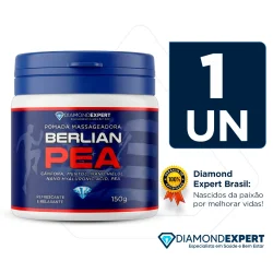 Pomada Massageadora Berlian PEA Diamond Expert 150g refrescante e relaxante com cânfora, mentol e ácido hialurônico