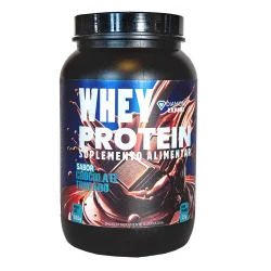 Pote de 900g de Whey Protein Diamond Expert sabor Chocolate. Suplemento alimentar com 25g de proteínas por porção e imagem ilustrativa de Chocolate.